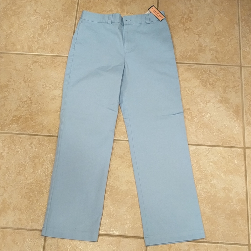 Vineyard Vines Boys blue cotton twill club pants